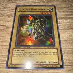 Yugioh-Elemental Hero Sparkman-Ultra Rare-Limited Edition-YSD ENS01 #2 - Image 1
