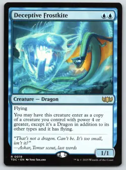 Deceptive Frostkite- Commander Tarkir Dragonstorm - MTG - Magic - Near Mint - Image 1