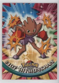 Hitmonchan Topps Pokemon TV Animation Edition Series 2 #107 2000 yf1 - Image 1