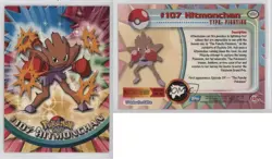 Hitmonchan Topps Pokemon TV Animation Edition Series 2 #107 2000 yf1 - Image 3