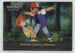 Ash Catches a Pokemon Topps TV Animtion Edition Series 2 Episodes #EP3 2000 yf1 - Image 1