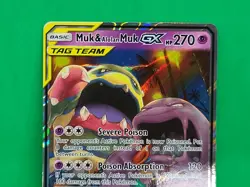Pokemon Tag Team MINT Condition Muk & Alolan Muk GX 61/214 SM Unbroken Bonds - Image 2