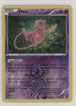 Mew Reverse Foil Pokemon XY Fates Collide #29 10ie - Image 1
