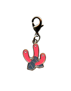 Wugtrio 961 Key Chain CHARM National Pokedex Pokemon Japan - Image 1
