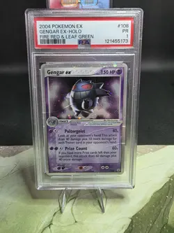PSA 1 2004 Pokemon EX Fire Red & Leaf Green Gengar EX Holo Foil 108/112 - Image 1