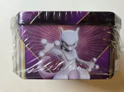 Pokemon TCG:Mewtwo Ex Triple Power Collector Tin. Wrapping is peeling (dented) - Image 5