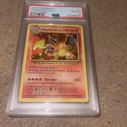 2016 POKEMON X Y EVOLUTIONS CHARIZARD #11 REVERSE HOLO PSA 8 NM-MT VINTAGE STYLE - Image 1