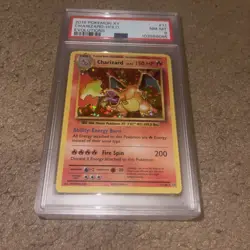 2016 POKEMON X Y EVOLUTIONS CHARIZARD #11 REVERSE HOLO PSA 8 NM-MT VINTAGE STYLE - Image 2