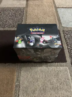 Pokemon TCG Scarlet And Violet Black Bolt White Flare Unova Mini Tin Display Box - Image 1