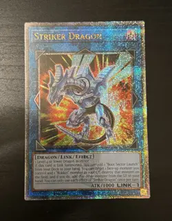 Yugioh! Striker Dragon RA01-EN046 (Quarter Century Secret Rare) 1st Ed. NM - Image 1