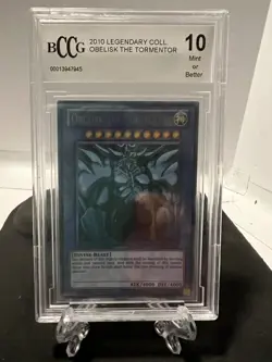 YuGiOh Legendary Collection Obelisk the Tormentor Limited LC01-EN001 BGS 10 - Image 1