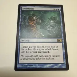 Traumatize Magic 2014 / M14 NM/LP Blue Rare MAGIC THE GATHERING MTG CARD - Image 1