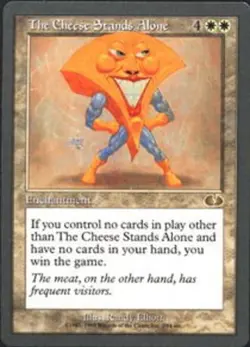 1 x The Cheese Stands Alone - Unglued - Light Play - MTG - Image 1