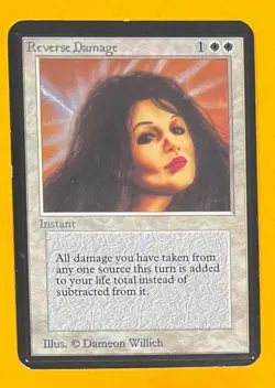 MTG REVERSE DAMAGE Alpha (OldManMTG 008-187) - Image 1