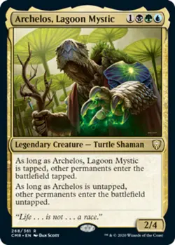 x1 Archelos, Lagoon Mystic - Foil R MTG Commander Legends M/NM, English - Image 1