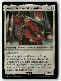Auron, Venerated Guardian (Surge Foil) Commander: Final Fantasy Foil MAGIC MTG - Image 1