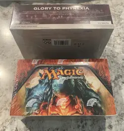 New Phyrexia, Phyrexia All Will Be One Draft Booster Box Lot, 2 Sealed Box Lot - Image 2