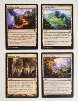 X 4 Evolving Wilds Various Sets LP Magic The Gathering Mtg - Image 1