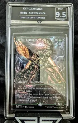 GG 9.5 Icetill Explorer 0362 Showcase Foil Mythic MTG Edge Of Eternities no PSA - Image 1