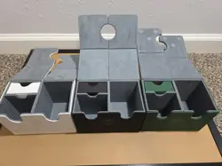 UAONO Deck Boxes (Green, Black, White). Holds 200+ Sleeved Cards, Dice Tray - Image 3