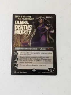 MTG Liliana, Death's Majesty - Borderless Secret Lair - NM - Image 1