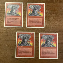 4x Wall of Dust NM+ NEVER PLAYED MTG Fourth 4th Ed. Magic x4 FREE SHIPPING - Image 1
