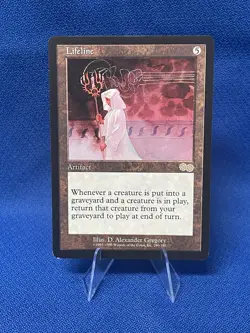 MTG 1998 Magic The Gathering Urza's Saga #299 Lifeline Rare, LP - Image 1