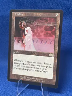 MTG 1998 Magic The Gathering Urza's Saga #299 Lifeline Rare, LP - Image 4