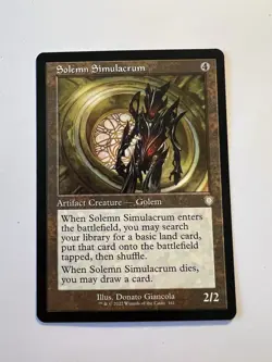Solemn Simulacrum - RETRO FRAME - MTG The Brothers' War: Commander - NM - Image 1