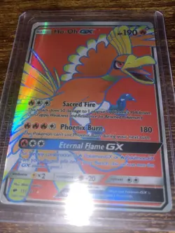 Pokemon TCG Burning Shadows Ho-Oh GX Full Art Holo Ultra Rare Card 131/147 - Image 1