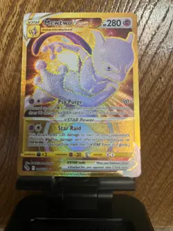 Mewtwo VSTAR (Secret) 086/078 Pokemon GO Gold Hyper Rare - Image 1