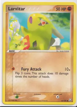 Larvitar 62/109 EX Series Team Rocket Returns Pokemon TCG Near Mint - Image 1