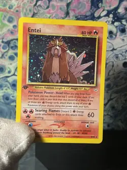 Entei Holo Rare 1st Edition 6/64 Neo Revelation WOTC Vintage Pokemon - Image 1