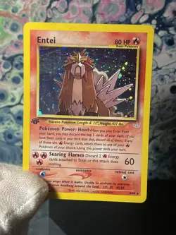 Entei Holo Rare 1st Edition 6/64 Neo Revelation WOTC Vintage Pokemon - Image 2