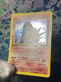 Entei Holo Rare 1st Edition 6/64 Neo Revelation WOTC Vintage Pokemon - Image 4