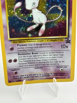Mew 09/53 Wotc Black Star Promo Holo Rare Pokemon NM + ** SWIRL - Image 5