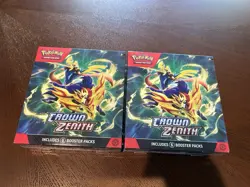 Pokemon TCG Crown Zenith Booster Bundles (2) NEW Sealed 820650858963 - Image 1