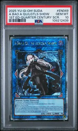 Yu-Gi-Oh! 1st Ed. "A Bao A Qu, The Lightless Shadow" [PSA 10] - SUDA-EN049 - Image 1