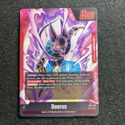 FB01-002 Beerus Alt Art Leader - Dragon Ball Super Card Game Fusion World - Image 2