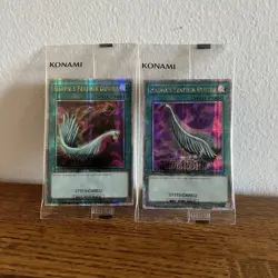 x2 Yu-Gi-Oh! Harpie's Feather Duster EDC1-EN001 Quarter Century Secret Rare - Image 1