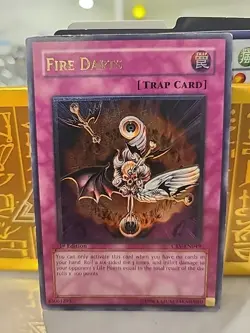 YUGIOH FIRE DARTS CRV-EN049 1ST Edition Ultimate Rare MP - Image 1