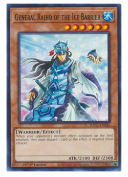 x3 General Raiho of the Ice Barrier HAC1-EN046 Common YuGiOh - Image 1