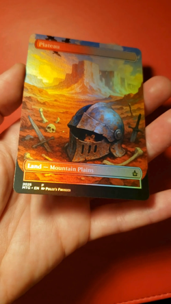 Plateau FOIL Dual Land Proxy Card with Custom Art Design - Image 2