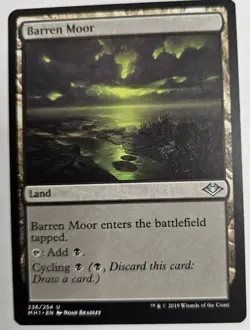 MTG Magic The Gathering Card Barren Moor Land MH1 Modern Horizons 2019 - Image 1