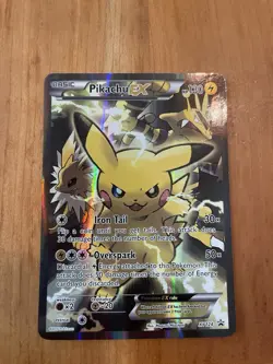 Pikachu EX Ultra Rare Full Art Holo Black Star Promo Card XY124 - Image 1