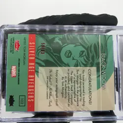CGC 9.5 Marvel Card Black Widow 102 Signature Tom Morgan /63 Avengers 2022 [9.5] - Image 4