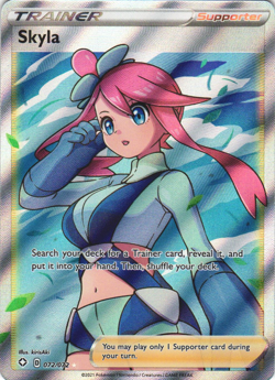 Skyla 072/072 Shining Fates Japanese Full Art Trainer Pokemon Card Near Mint - Image 1