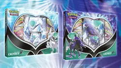 Pokemon V Box Ice Rider & Shadow Rider Calyrex Card Box Set of 4 Boosters SEALED 820650809002 - Image 1