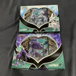 Pokemon V Box Ice Rider & Shadow Rider Calyrex Card Box Set of 4 Boosters SEALED 820650809002 - Image 2