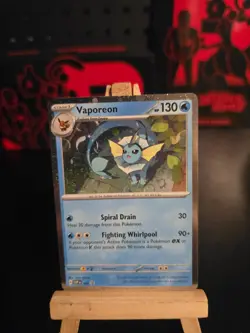 Pokemon Card Vaporeon #168 Promo Cosmos Holo English - Image 1